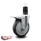 Service Caster 5'' Thermoplastic Rubber Swivel 1-5/8'' Expanding Stem Caster Total Lock Brake SCC-EXTTL20S514-TPRB-158 - alternate 4